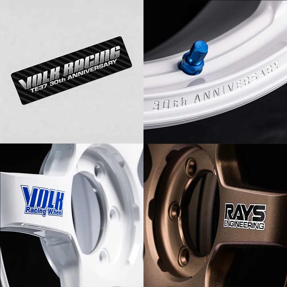 Volk Racing TE37 Ultra Large P.C.D. 30th Anniversary Sticker 20" - Image 4